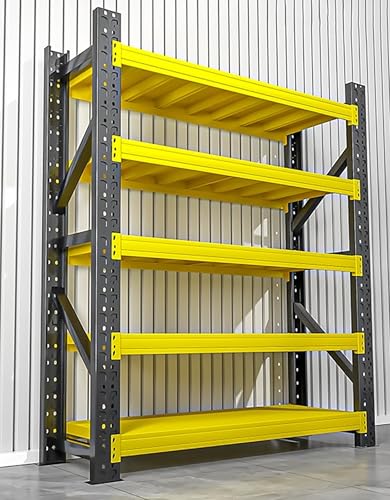 NOBBAT スチールラック 棚 ラック 棚 倉庫 100/120/150/180CM 耐荷重 250kg/段 5段 メタルラック スチールラック 業務用 スチールラック ガレージ 棚 ラック 大型 物置 引っ越し ステンレスラック 置物架 組立簡単 高さ