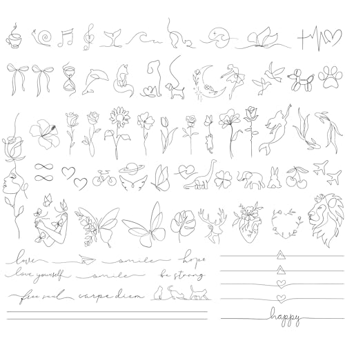 COMOOKA 3 Bögen Temporäre Tattoos 2 Wochen...
