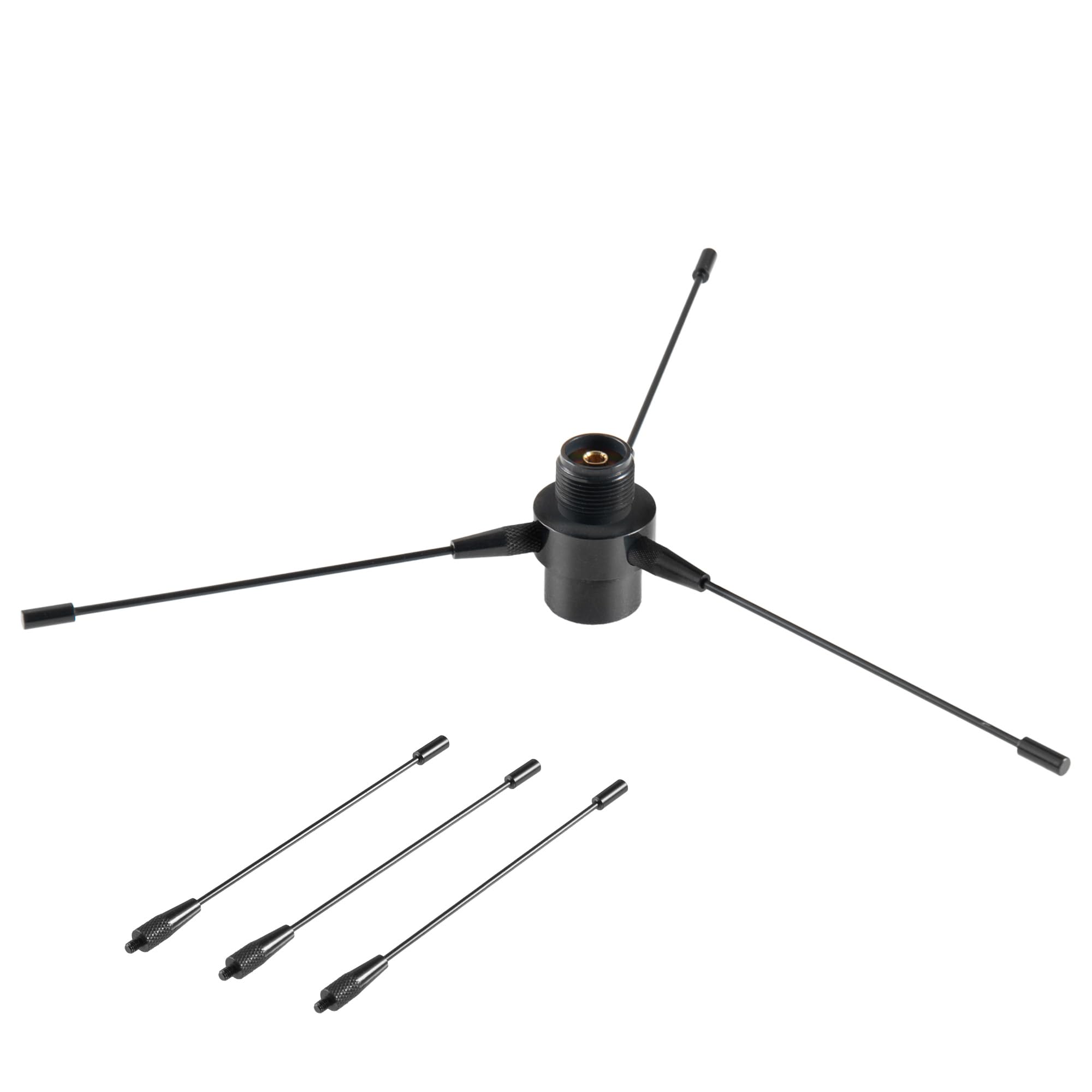 Eifagur UHF VHF Dual Band 136-174MHz 400-470MHz Mobile Base Radio Antenna Ground Plane Kit, 2m/70cm PL259 to SO239 Ground Plane Mount, Improve SWR
