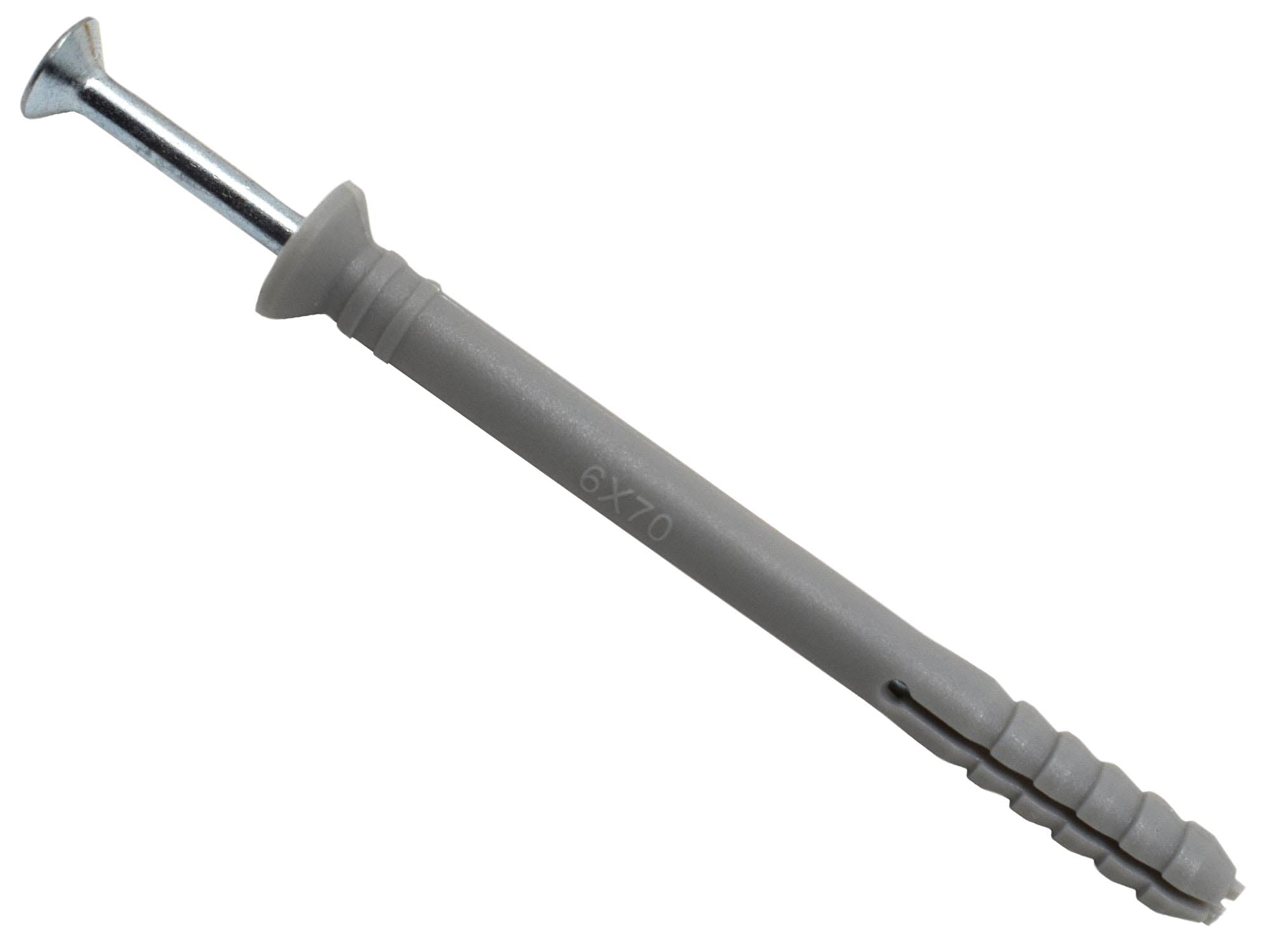Masonmate Grey Mamhf670 Nylon Hammer-In Fixing 6 70Mm Box Of 100,