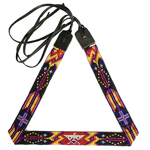 Image of Cowboy Western Beaded Hat Band Rodeo Style Handmade