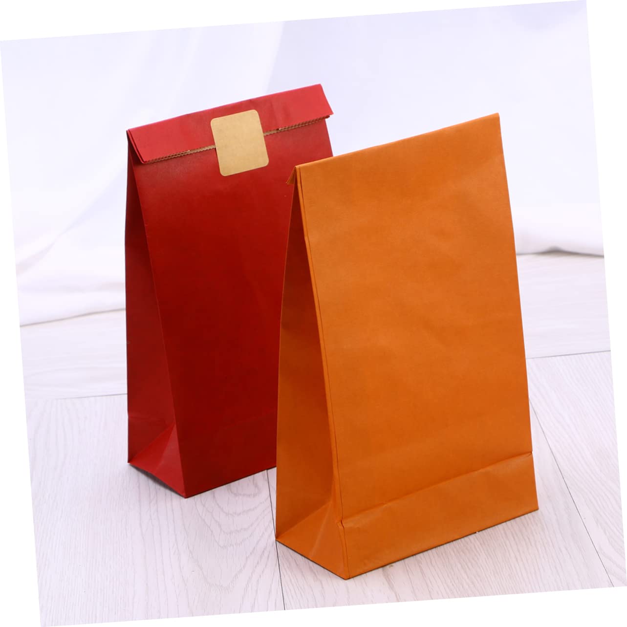 SHERCHPRY 120stücke Papiertüten Bunt Geschenktaschen Papier Kraftpapiertüten Ohne Henkel Partytüten Geburtstagstüten Flacher Boden Stabil Vielseitig Einsetzbar