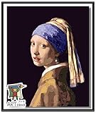 【検品済み】製品セット内容：（1）取扱説明書（2）木枠に張られているキャンバス（3）エコ顔料絵具（4）油彩画筆（5）専用吊金具 キャンバス上の数字と絵具の数字を合わせて塗るだけで本格的な油絵が誰でも簡単に楽しく描ける！子供から大人まで家族みんなで楽しめます！ アトモのキャンバスは天然の木棉と亜麻を使用しているので、印刷が精細です。 アトモの顔料はアクリル絵の具を使用しているので、彩度が高く付着力も高いです。乾燥させると防水性があり、長期保存できます。 環境に配慮した、有害物質を含まないECO顔料...