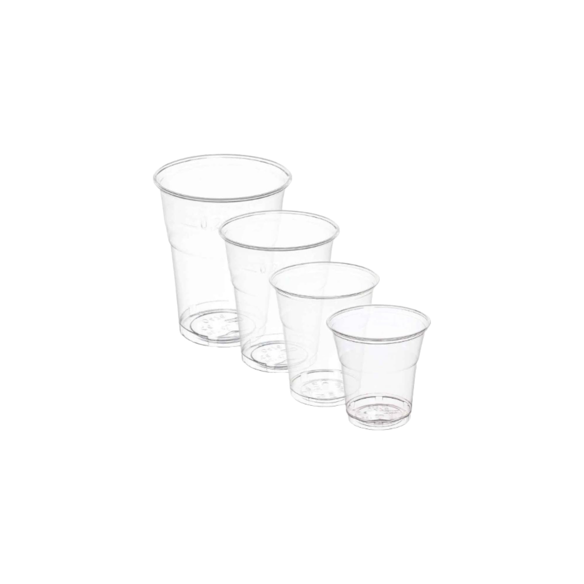 Bicchieri monouso per cocktail e bevande in R-Pet trasparente - 1000 pezzi (250ml)