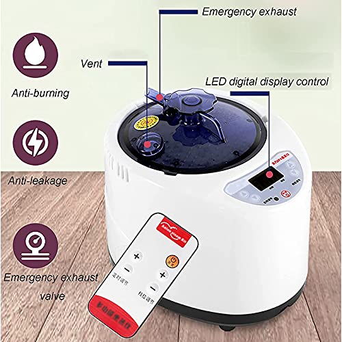 Draagbare Persoonlijke Stoomsauna Spa met 2.6L 1200W Steamer 15 Niveaus Temperatuurregeling Opvouwbare Stoomsauna Voor… - Image 7