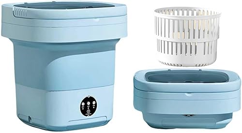 Lavadora portátil, mini lavadora, lavadora plegable de gran capacidad mejorada de 11 litros. Limpieza profunda de ropa interior, ropa de bebé y