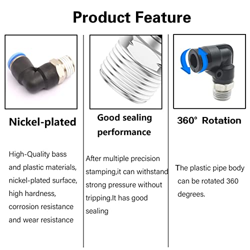 Maurice Forster 10 Raccordi Per Tubi Aria Foster - Stile M 1/4" Maschio NPT, Per Compressori, Made In USA Raccordi Aria Compressore - Foto 5