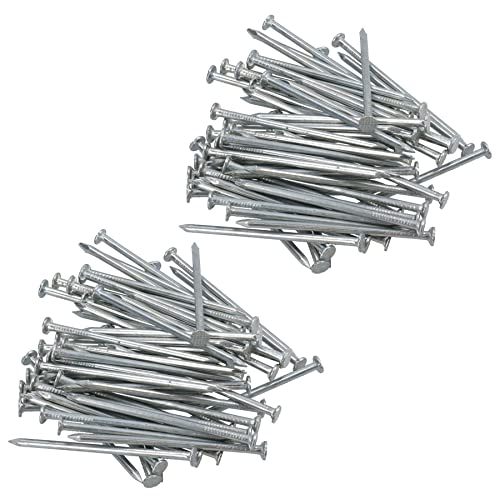 Clavos multiusos de cabeza plana 75mm / 3” 100 piezas miniatura 1