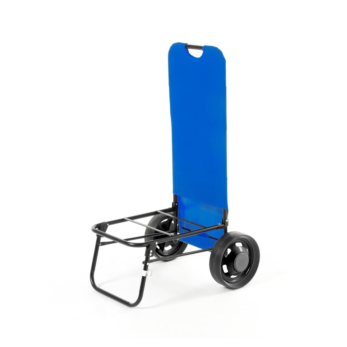 Carrello da Spiaggia Pieghevole con Ruote Grandi per Sabbia, Carrello Mare Portatutto Leggero 3,5 kg e Salvaspazio, Porta Ombrellone e Tasche, Portata 35 kg, 102x55x61,5 cm, Blu