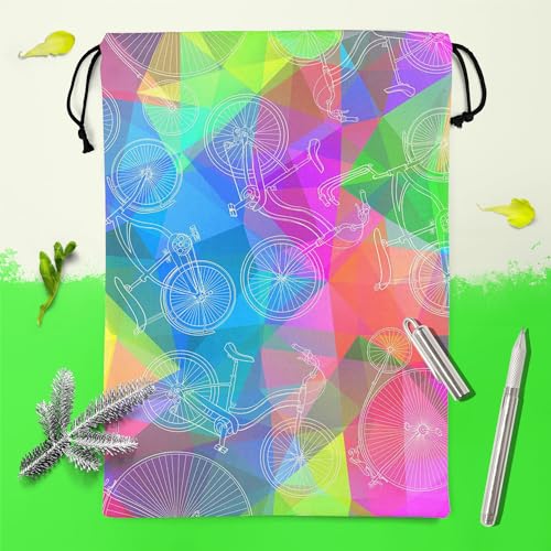 Image of ArtzFolio Bicycles D6 | Reusable Sack Bag | Bag for Gym, Storage, Vegetable & Travel
