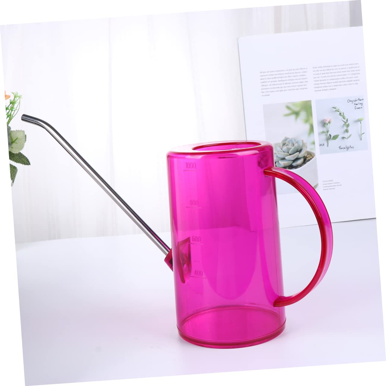 BESPORTBLE 2pezzi Annaffiatoio Ergonomico Con Beccuccio Lungo Contenitore Da Giardino Con Capacità Elevata Per Casa Ufficio e Scuole Design Pratico e Facile Ricarica Per Giardinaggio e