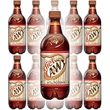 A&W Diet Root Beer, 20 Fl Oz Can, (Pack of 10, Total of 200 Fl Oz)