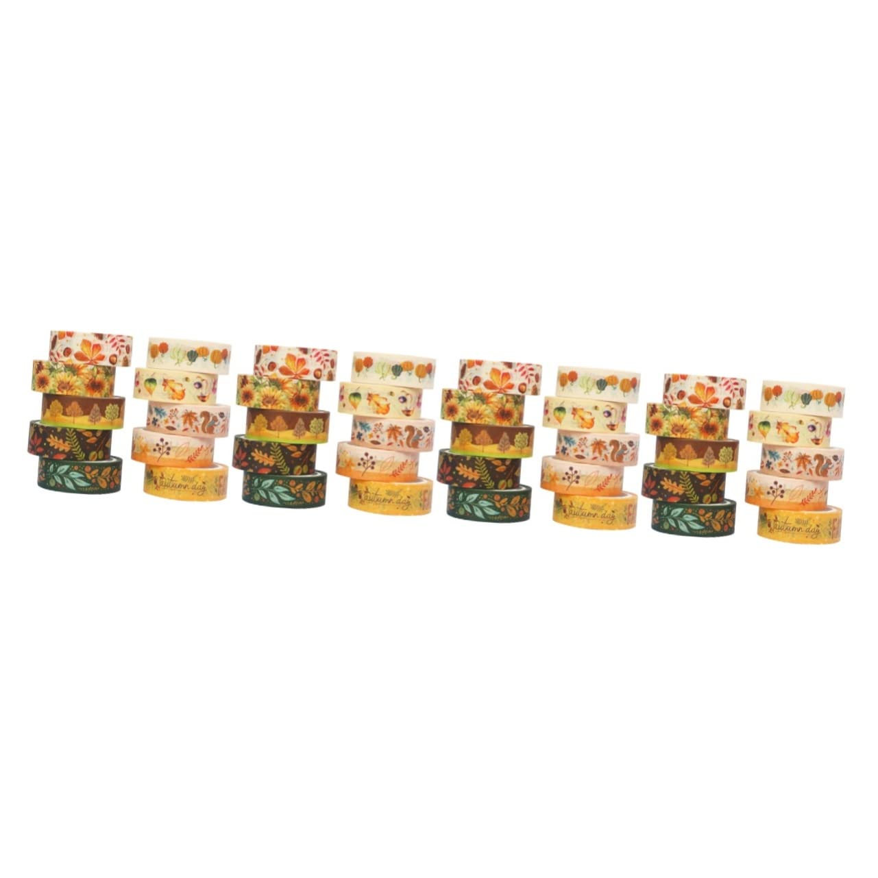 Ciieeo 40rollos Cinta Washi Decorativa Vintage Para Manualidades Paquete De Adhesiva y Reposicionable Para Scrapbooking y Proyectos Suministros De Fiesta y Creatividad