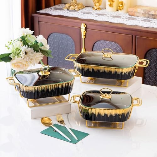 Ceic Buffet Set scaldavivande per feste di catering e matrimoni, ideale per servire piatti caldi, soluzioni per servire bevande e forniture per catering