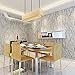 QIHANG Modern Minimalist Curve Tree Patterns Non-Woven Wallpaper Roll Cream&Gray Color(0.53m*10m=5.3㎡)