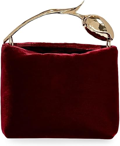 Mini Bloom Velvet Top Handle Bag