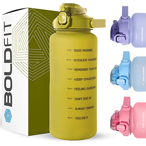 Boldfit 2.2 Litre Gym Water Bottle ArmyGreen - Image 2