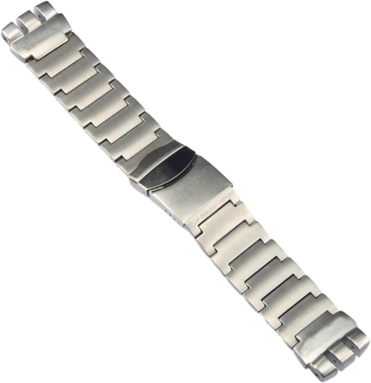 yingyingjia 24 * 26mm Silver Solid Stainless Steel Watchband Compatible With Swatch YCS YAS YGS IRONY Watch Band Strap Metal Watch Wrist Bracelets