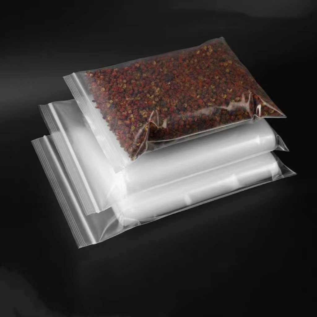 Bolsa Transparente De Plástico Resellable, Bolsa Con Cremallera Reutilizable, Resistente, Gruesa