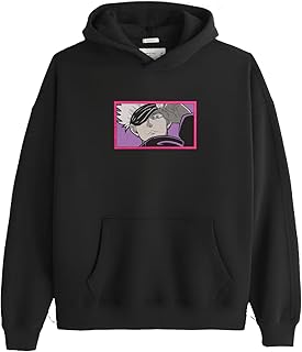 japanese Anime jujutsu gojo yuji megumi toge embroidery hoodie t-shirt Tote bag - انمي جوجتسو كايزن تصميم مطرز بالخيوط على الهودي او توتي باج او تيشيرت 20