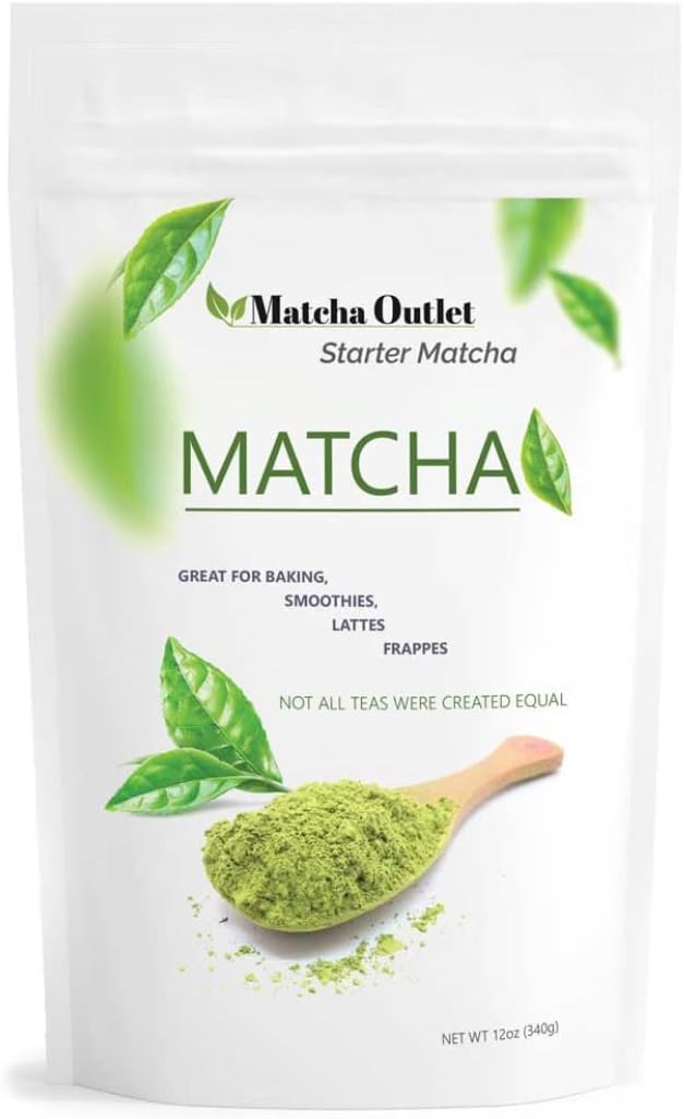Matcha Green Tea Powder - Starter Green Tea Culinary Grade Matcha - Made by Matcha Outlet - (12oz)