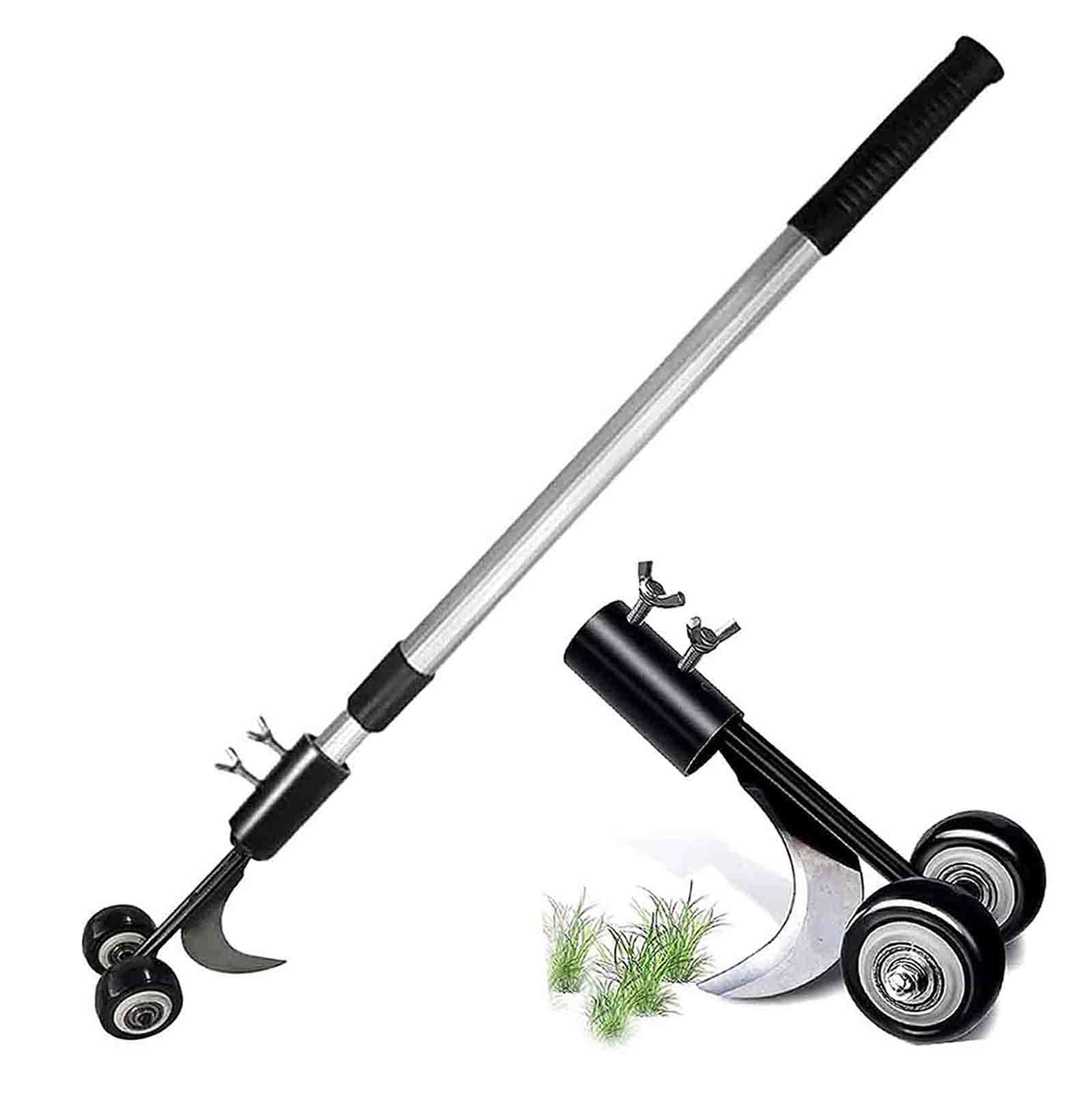 Désherbeur À Main en Le Fer, Herbe Couteau, Outil de Couteau de désherbage, Désherbeur à Main Jardin Robuste avec Long Manche. pour Pelouse Et Jardin,001