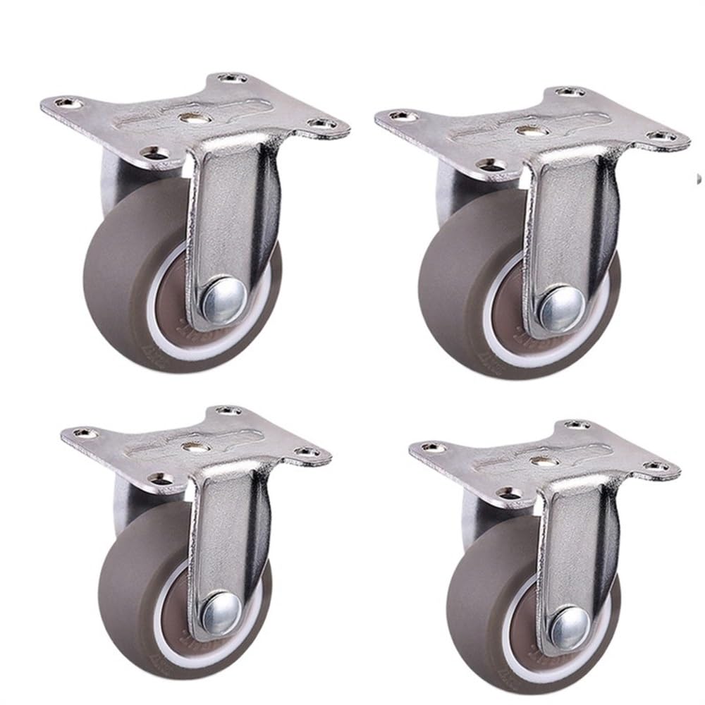 Roulettes pivotantes anti-rayure en caoutchouc souple de 3,8 cm pour protéger vos parquets
