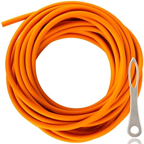 COBOAQG Slingshot Bands Slingshot Replacement Band Sets, 32.8FT/10M,Slingshot Rubber Tube Tubing for Slingshot Catapult Elastic Parts Rocket Outdoor Hunting&Outdoor Shooting Games. (Orange,3060)
