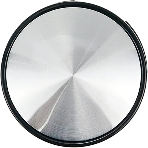 Miniatura 6 de Modengzhe Tapas centrales de rueda de 2.441 in, cubiertas centrales de repuesto de 2.480 in a orejeta (negro y plateado), 4 unidades