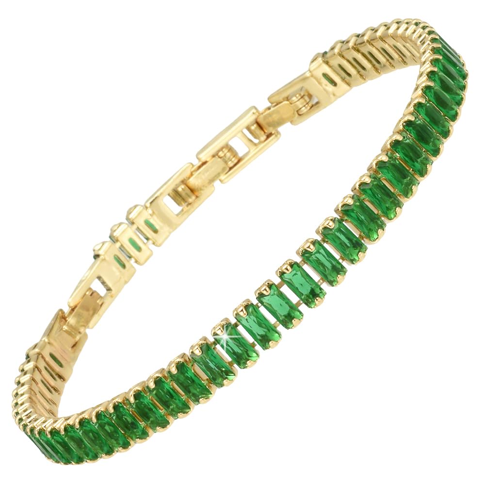 RIZILIA Not-Your-Basic Minimalist to Statement CZ Tennis Bracelet for Women