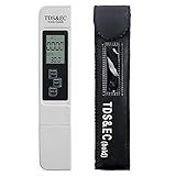【Range Amplio rango de medición】 EC: 0-9990us / cm. TDS: 0-9990ppm. Dearees Celsius: 0.1-80.0 Celsius. Fahrenheit: 32.0-176.0 Precisión: ± 2%