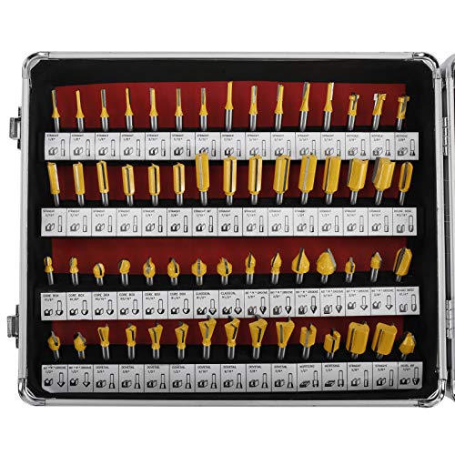 Btshub Router Bit Set 1/4 Inch Shank 100Pcs Tungsten Carbide Tips For Diy Woodworking Cutter Kit #TOP4