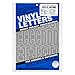 Graphic Products Lettres et Chiffres en Vinyle adhésif Permanent 7,6 cm 160/Pkg-Argent
