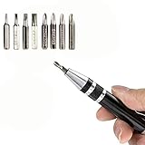 8PCS 8 in 1 Screwdriver,Portable Multi Purpose Screwdriver Set for Outdoor and Daily Repair Tools, Red
