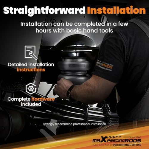 maXpeedingrods 램 2500 4WD 2003-2013용 3,401.9kg(7500파운드) 에어 서스펜션 백 키트 — 사진 4