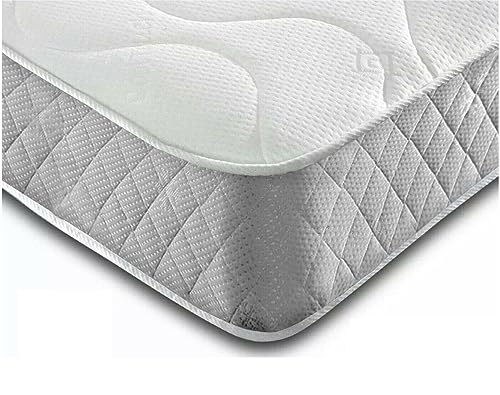 Purelux Next Gen Memory Foam And Quilted Spring Mattress with Plain Grey Border (3FT Single)