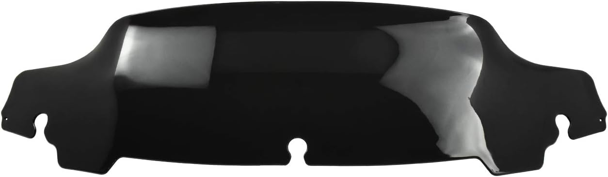 HDBUBALUS 5" Motorcycle Windshield Windscreen Fit for Harley Touring Electra Glide Street Glide Ultra Limited FLHT FLHTC 2014-Later Black