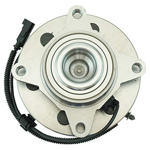 Image of TRQ Front Pair Wheel Bearing and Hub Assembly Set 2 Piece for Ford Lincoln | for 2011-2014 Ford Expedition 2011-2014 Ford F-150 2011-2014 Lincoln Navigator RWD with 6 Lug Wheels