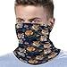FOSKERV Fashion Neck Gaiter Windproof, Women Men Portable Seamless Face Mask Scarf, Breathable Bandana Head Wrap Soft for Workout, Jungle Animals Lion Tiger Leopard Print