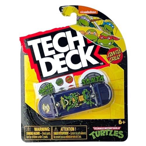 Tech Deck VOL.18 Series 4.0 inches (101 mm) Tech Deck Fingerboard Finger Frame (Santa Cruz) NINJA TURTLES 1)