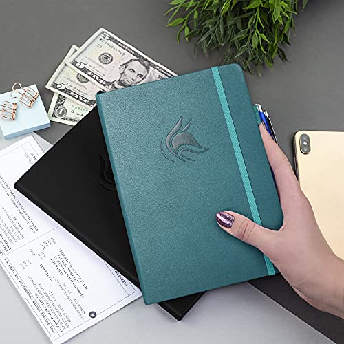 Registre de chèques A5 Clever Fox bleu sarcelle cahier comptabilité - 7