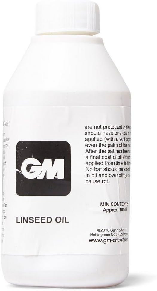 GM Linseed Bat Oil, Cricket Bat Preparation & Maintenance, One Bottle, 100 ml