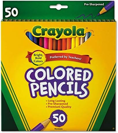 Crayola Colored Pencils - 50 per Pack - 12 Packs per case.