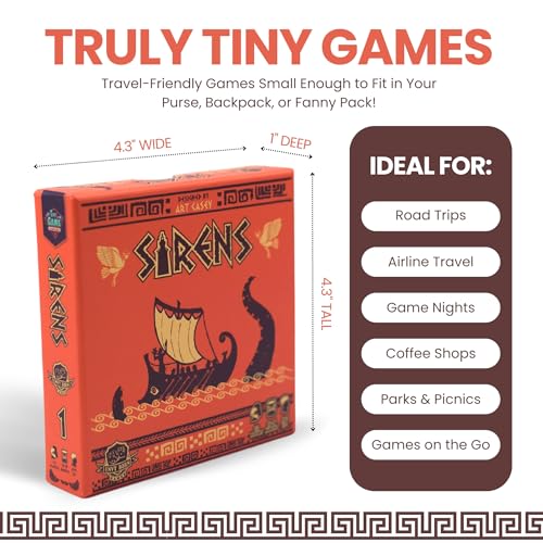 Envy Born Games Sirens | Greek Mythology Travel Board | Strategic Musical Card Drafting for 1–2 Players, Ages 12+ | Easy to Learn for Family Night | Tiny Series by Envy Born Games - Image 6
