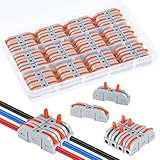 Installation sans outil et gain de temps: Pour installer, retirez 9-10 mm de gaine du câble, soulevez le levier orange à 90°, insérez le fil et rabaissez le levier. Ce système remplace le ruban isolant et les soudures traditionnelles, simplifiant les opérations de câblage.