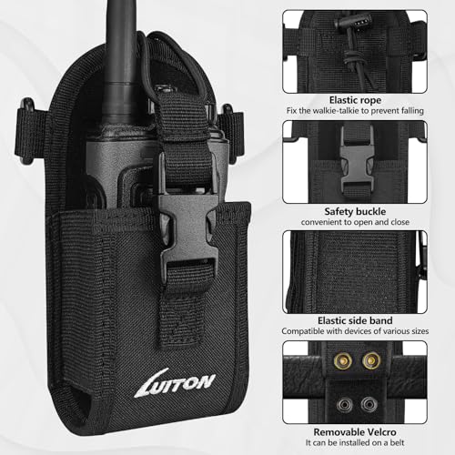 image for LUITON Radio Holster for Firefighter EMS EMT Bundle Set Includes Anti-