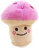 Enyolidimk Pink Pet Small Dog Chew, Puppy Mushroom Shape Plush Squeaky Cost-Effective Beautiful, Dogs
