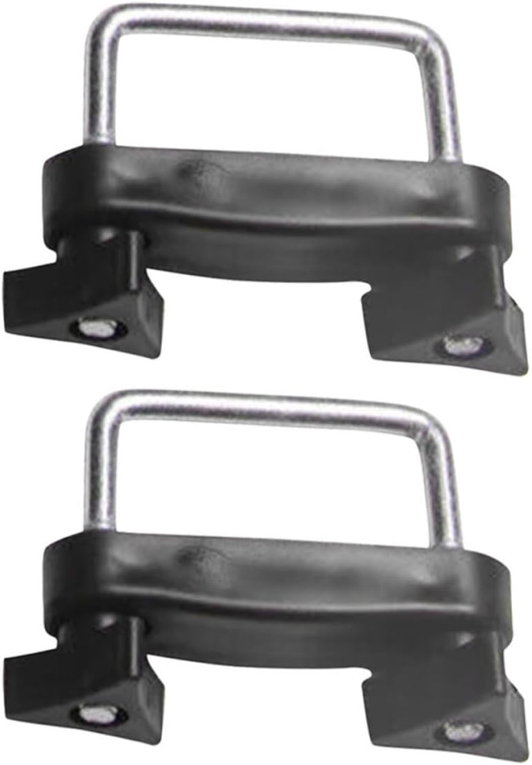 2pcs Roof Rack Crossbar Clamps for Car Roof Rack Accessories, Metal and Plastic Construction, Secure Cargo Carrier Clips for Safe Transport and Added Storage Space During Travel