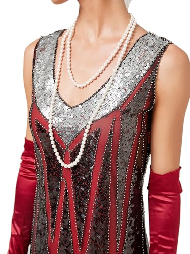 Image of Peacock-inspired 1920s Gatsby Beaded Flapper Sling Dress Womens Vintage Cocktail Dress W /Complete Accessories Set