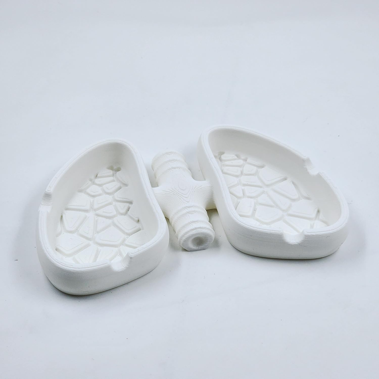 Human Lungs Shape Ash Tray (14 cm) – Motivational Anti-Smoking Design | Functional Cigarette Ashtray with Holder | Unique 3D Printed Home & Office Table Accessory – White-image-49